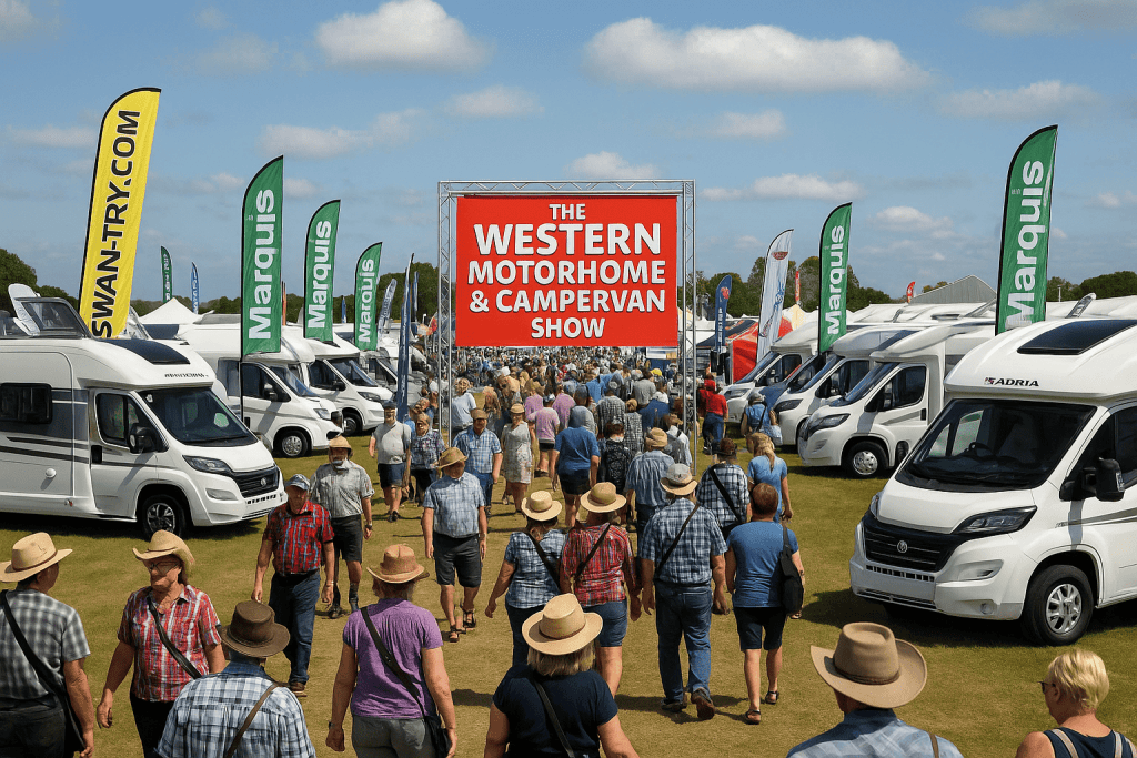 Discover top exhibitors, live music, and camping fun at the Western Motorhome & Campervan Show. Perfect for van life lovers!