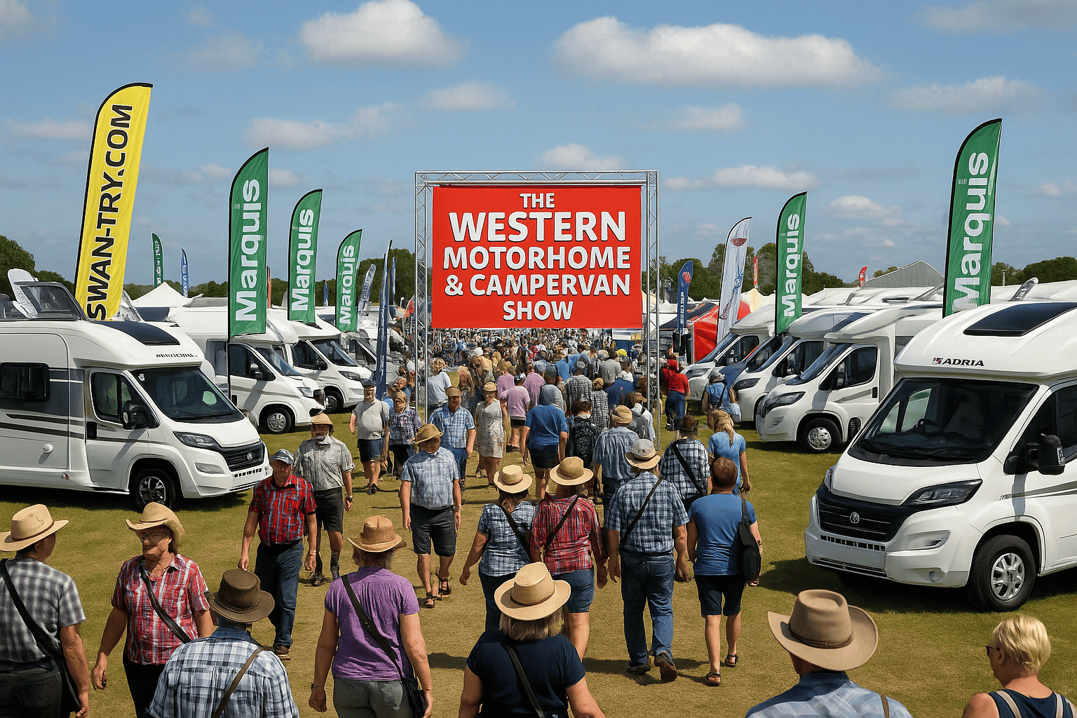 the Western Motorhome & Campervan Show. Discover top exhibitors, live music, and camping fun at the Western Motorhome & Campervan Show. Perfect for van life lovers!