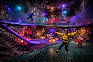 Bounce Below in a Subterranean Playground