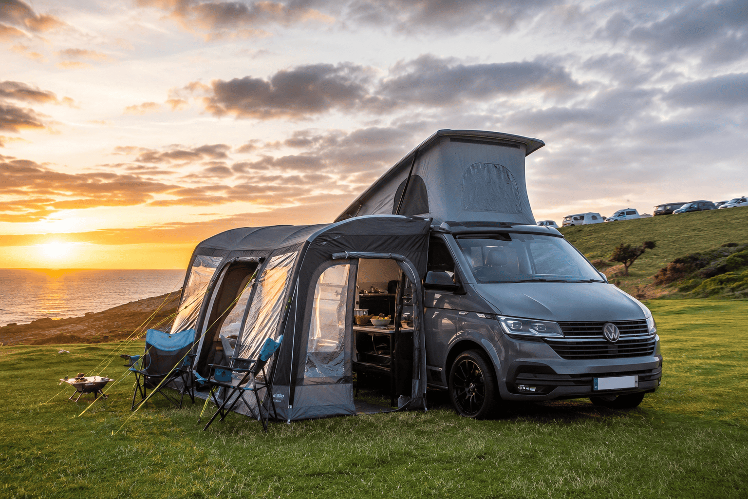 Campervan and Awning