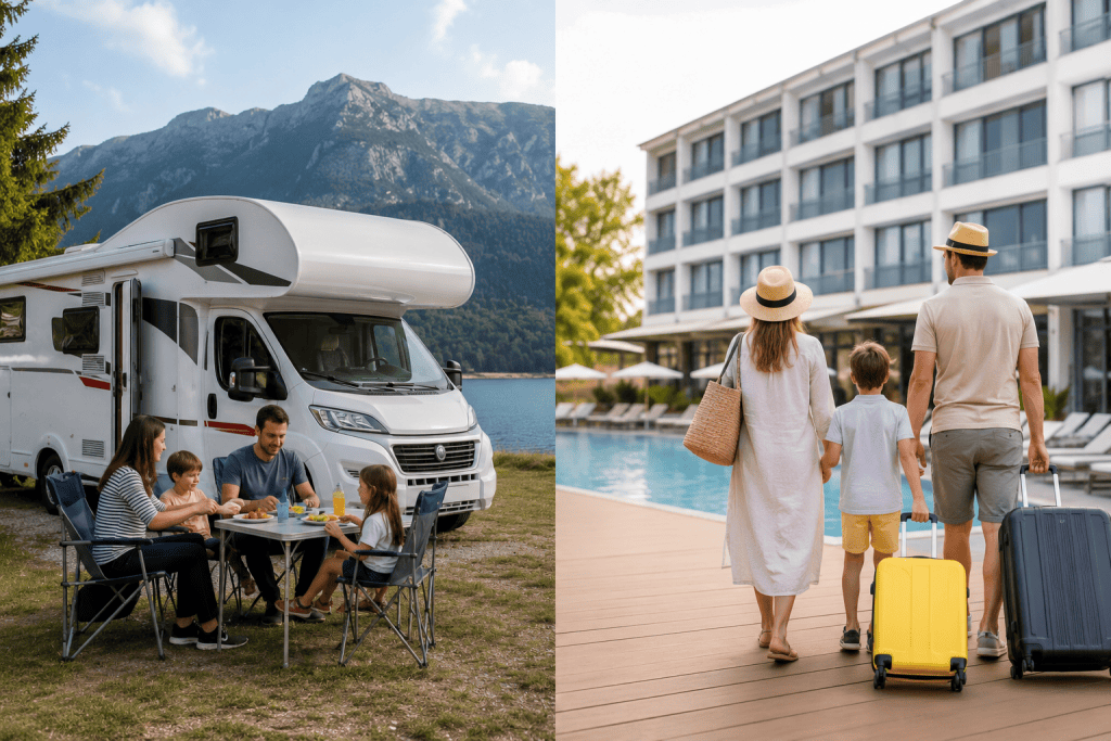 Family Motorhome Holiday vs Hotel Holiday Cost Comparison